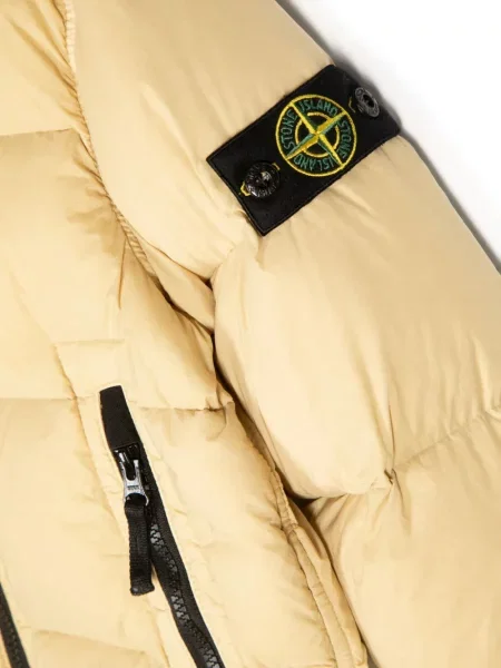 Kurtka puchowa dziecięca Stone Island żółta