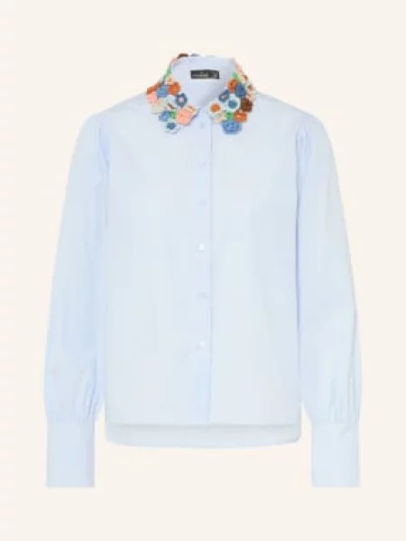 Van Laack Bluzka blau zielona