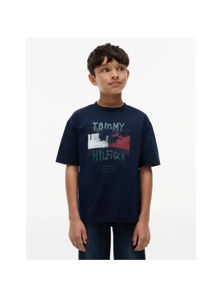 Tričko Tommy Hilfiger modrá