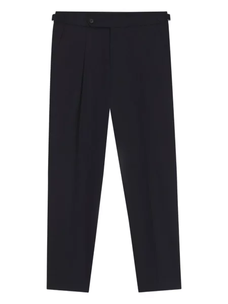 Pantaloni Boss plisate albastru