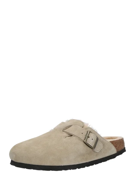 BIRKENSTOCK Saboți Boston LEVE gri taupe bej