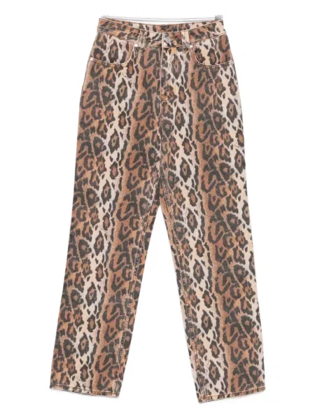 Blugi House Of Sunny cu imagine maro