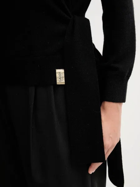Шерстяная водолазка Gaudi черная