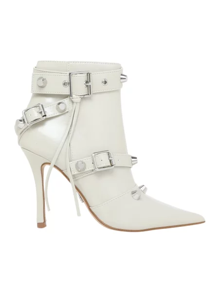 Botki Steve Madden skórzane białe