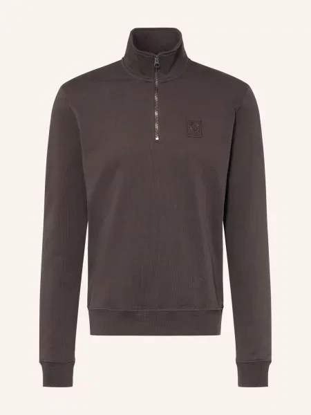 Belstaff Mikina S Límcem Troyer Curator tmavě šedá