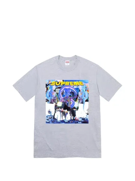 Tricou Supreme cu imagine gri