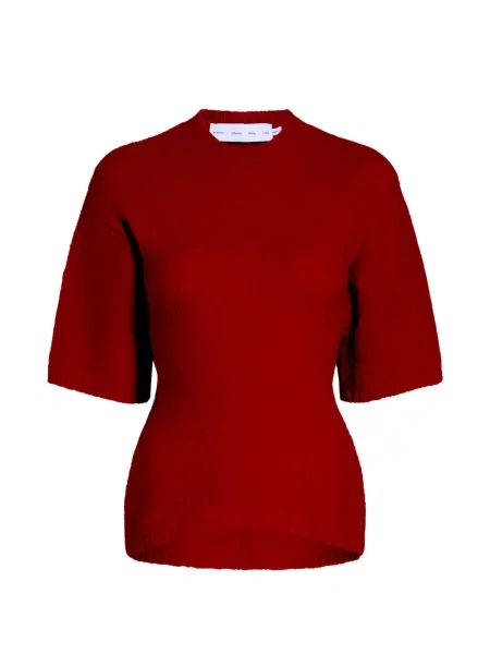Pulover Proenza Schouler White Label cu dungi tricotate alb