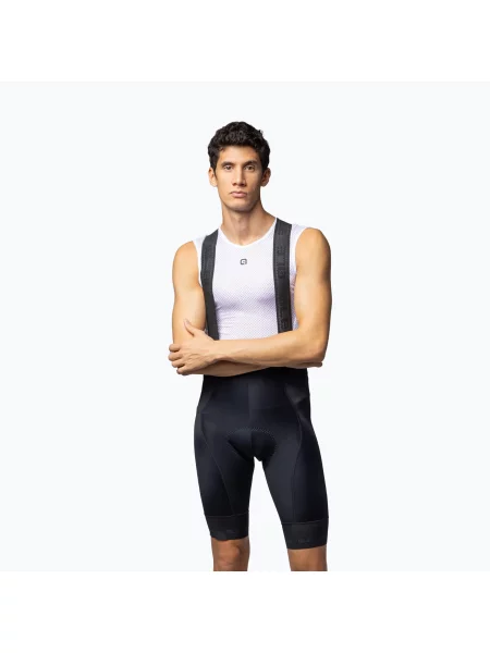 Cyklistické šortky Alé Strada Bibshorts black černé