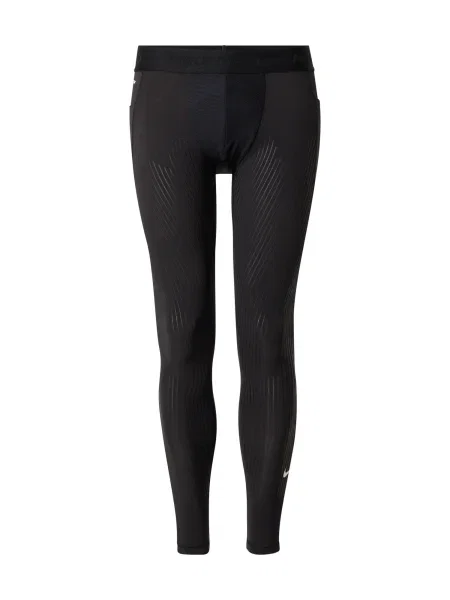 NIKE Pantaloni sport Pro Recovery gri argintiu negru