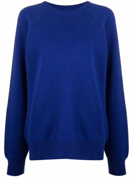 Hanorac crewneck Barrie din cașmir albastru