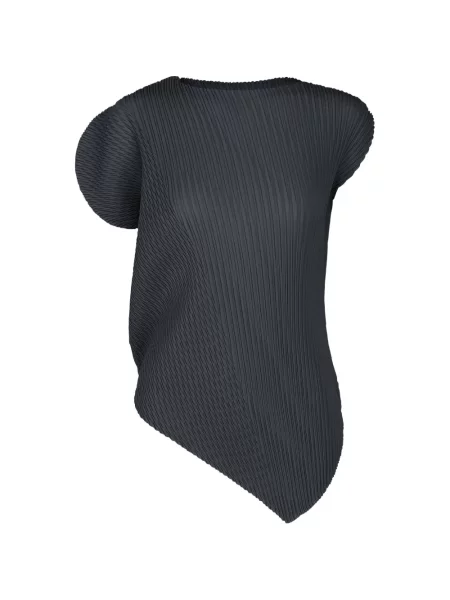 Top Issey Miyake asimetric albastru