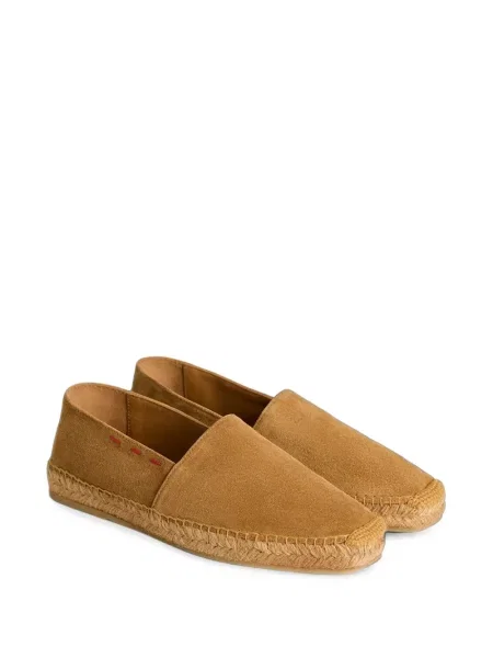 Chiloți Kiton din piele de căprioară slip-on maro