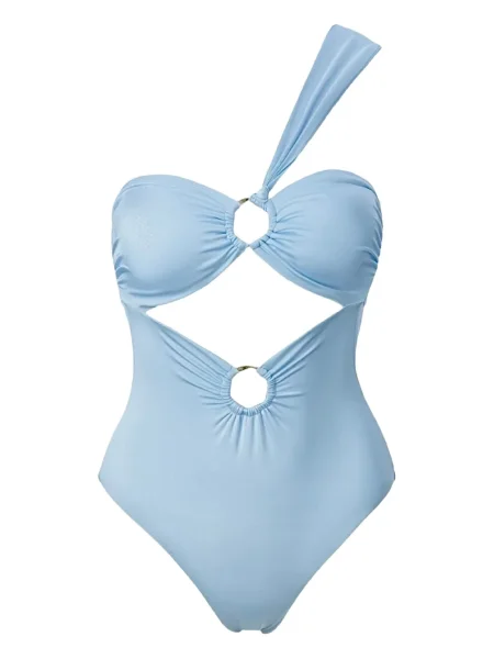 Costum de baie Sofia Erhan cu un umăr gol albastru