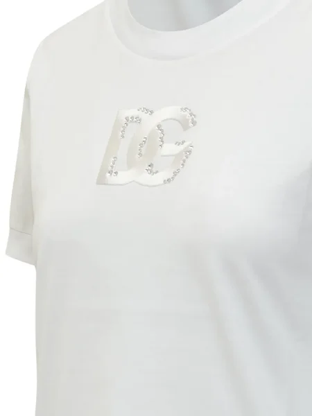 Tricou Dolce & Gabbana scurt alb