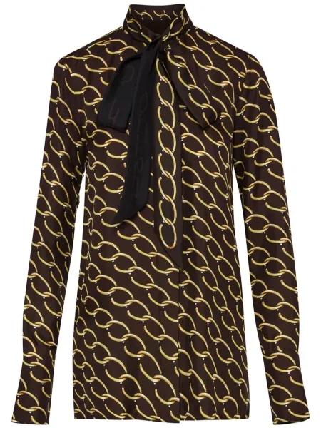 Bluză Oscar De La Renta maro