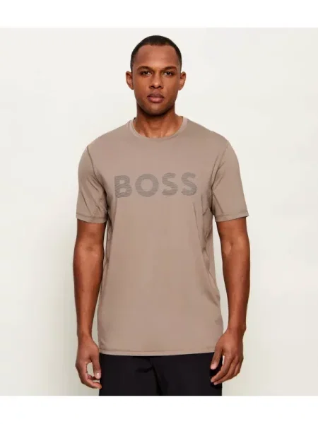 BOSS GREEN Tricou Tee Active | stretch bej