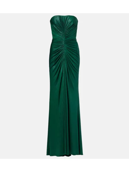 Rochie Elie Saab din jerseu verde