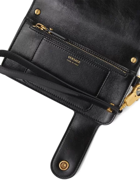 Portofel Versace din piele lung negru