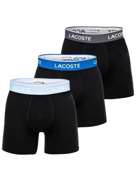 LACOSTE Boxerky modrá / pastelová modrá / šedá / černá bílá