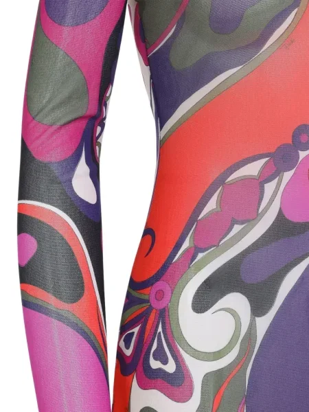 Rochie Pucci cu imagine de costum violet