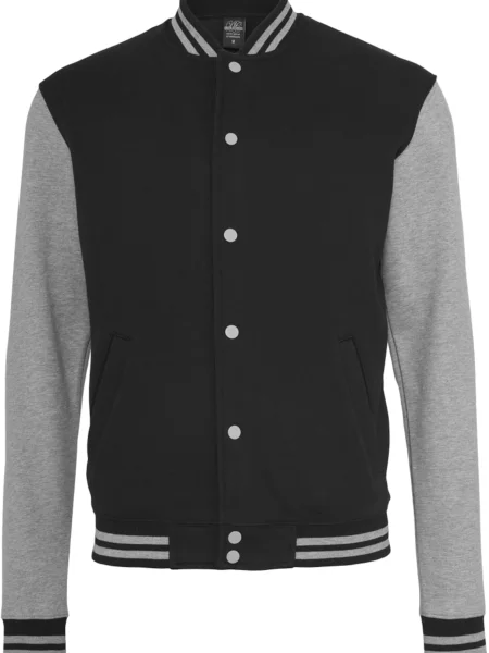 Urban Classics Geacă de primăvară-toamnă / gri amestecat negru