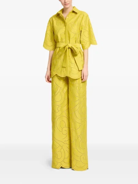 Pantaloni Elie Saab galben