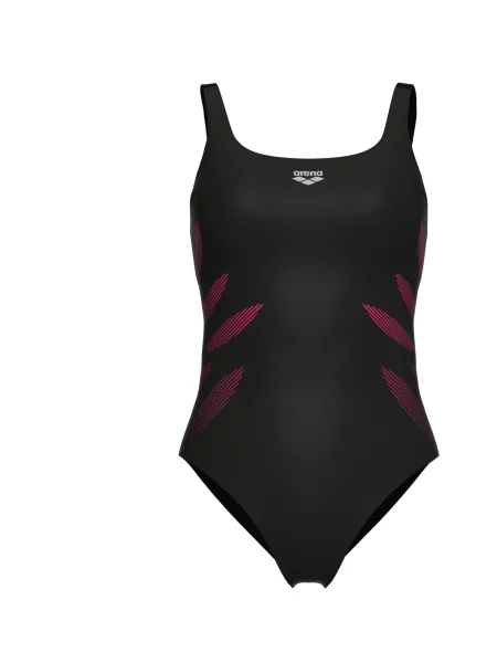 ARENA Costum de baie întreg roz negru