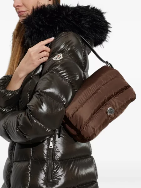 Matlasat geantă Moncler maro