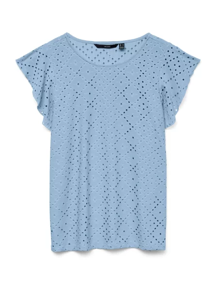 VERO MODA Bluza VMTASSA svetlo modra