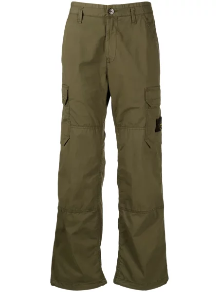 Pantaloni cargo Stone Island cu strasuri verde