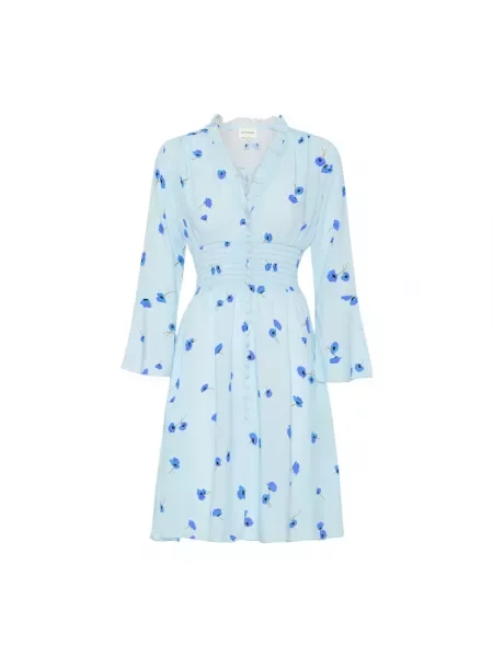 Sukienka American Dreams w kwiatki niebieska