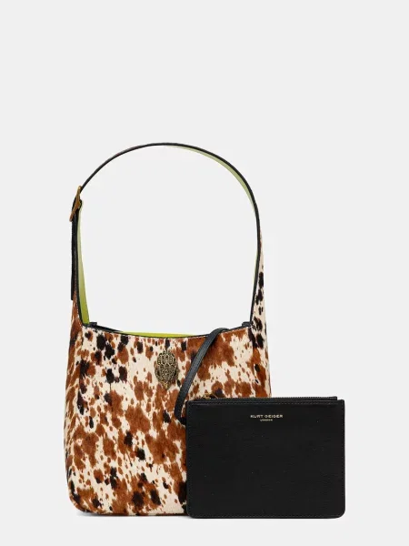 Кожена чанта Kurt Geiger London кафяво