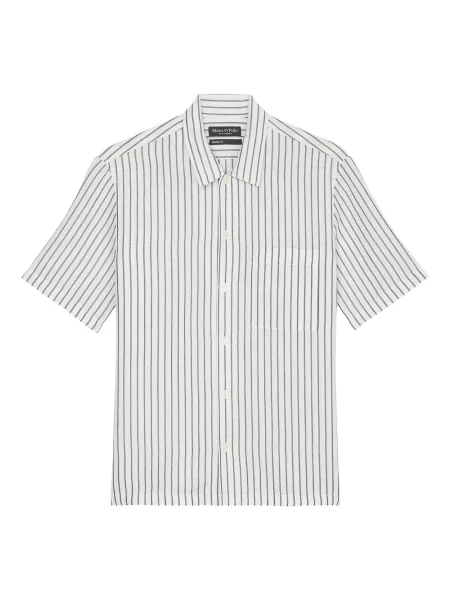 Cămașă Marc O'polo cu dungi scurtă alb