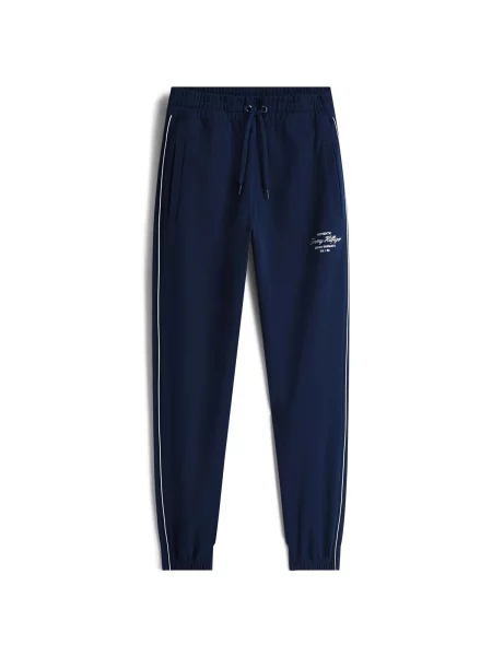 Pantaloni Tommy Hilfiger albastru