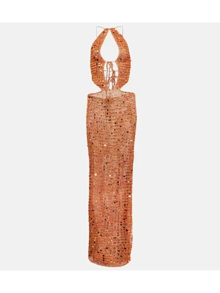 Rochie maxi Aya Muse de costum portocaliu