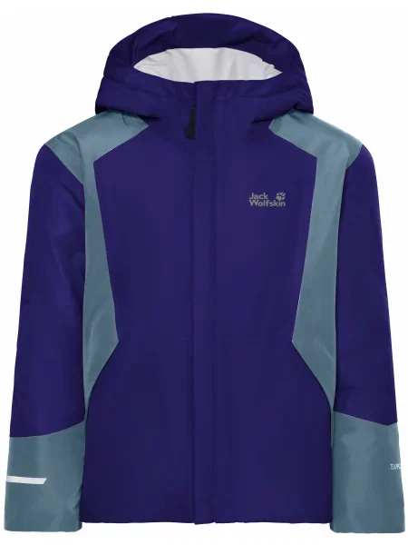 Дитячий Аутдор та гірськолижна куртка Jack Wolfskin Snowflash синій