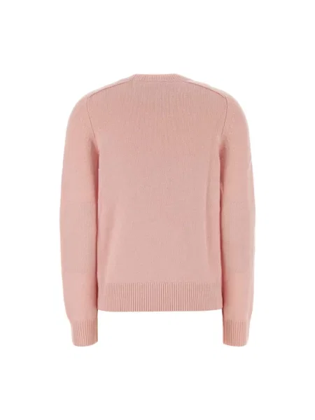 Sweter Burberry z kaszmiru różowy