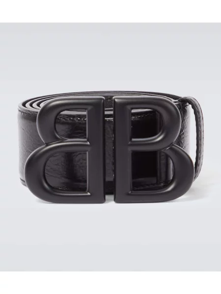 Cu centură curea Balenciaga din piele negru