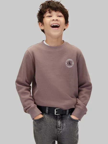 Calvin Klein Jeans hanorac pentru copii din maro