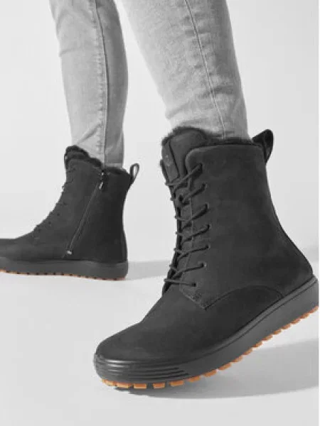 ECCO Polokozačky Soft 7 Tred W černá