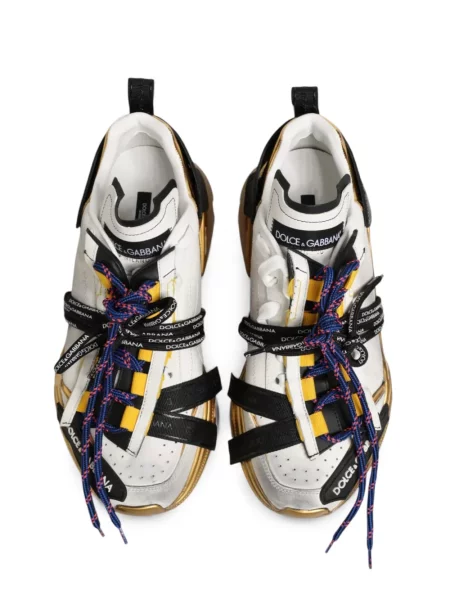 Sneakerși Dolce & Gabbana Daymaster cu autograf alb