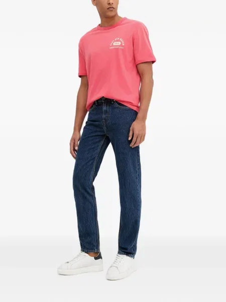 Tricou Gant cu imagine cu decolteu rotund roșu