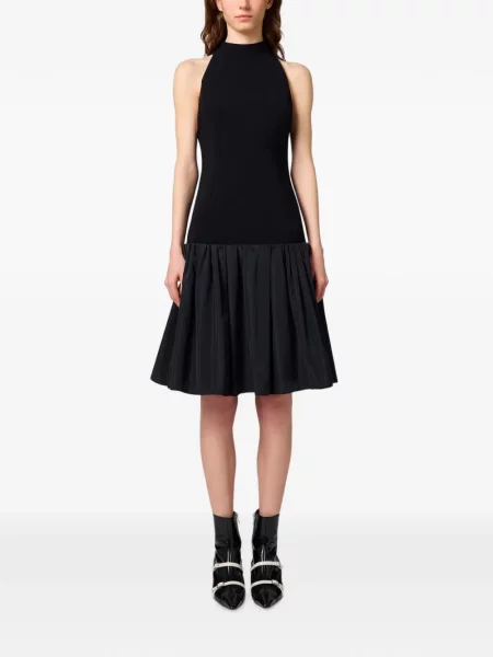 Rochie midi Msgm cu gât halter negru