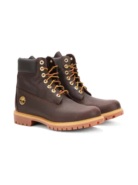 Buty do kostki Timberland skórzane brązowe