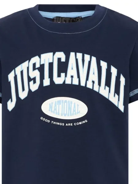 Koszulka dziecięca Just Cavalli niebieska