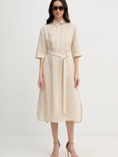 MM by Max Mara літня сукня лляна TABELLA