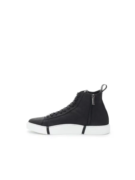 Sneakersy Roberto Cavalli zamszowe biznesowe czarne