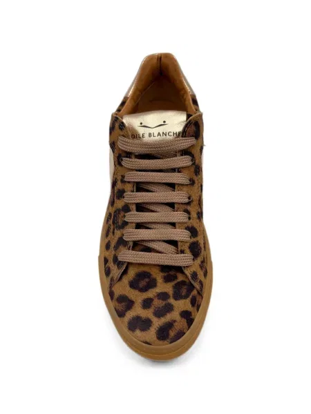 Sneakerși Voile Blanche cu imagine cu model leopard
