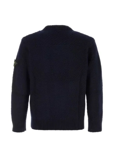 Pulover Stone Island cu strasuri albastru