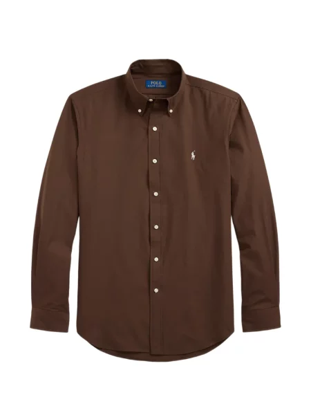 Scurt șapcă Polo Ralph Lauren cu broderie din jerseu maro